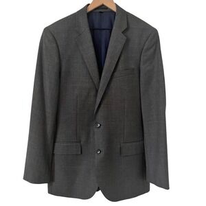 J Crew Ludlow Tollegno 1900 Italian Wool Charcoal Gray Blazer Jacket Size 42L